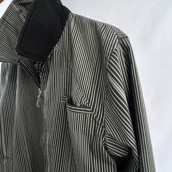 Volcom Men’s Naylor Jacket – Black and Gray Striped Zip-Up – Size Medium - Picture 6 of 14